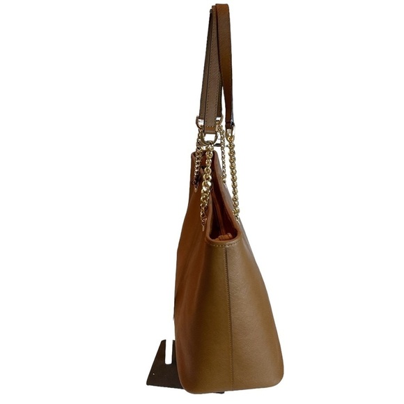 Michael Kors Acorn Chain Link Straps Tote Shoulder Bag Leather MSRP $378 NWT - Picture 6 of 9